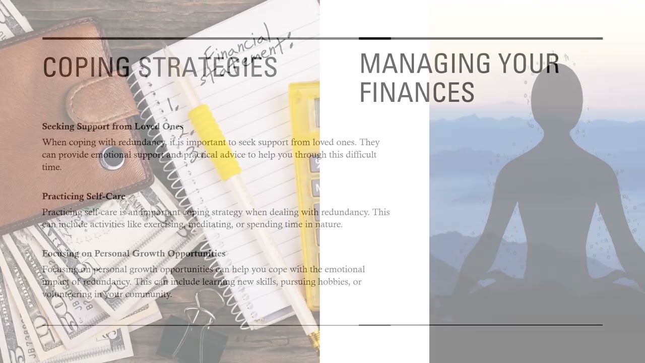 Dealing with Unemployment after Redundancy