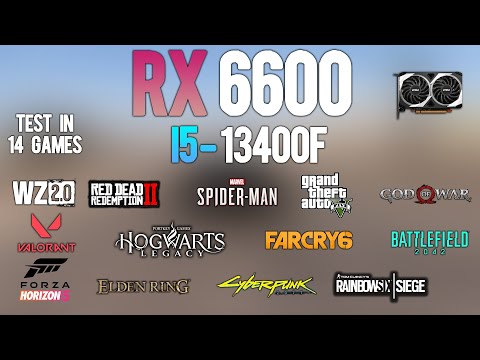 RX 6600 + i5 13400F : Test in 14 Games - I5 13400F Gaming - YouTube