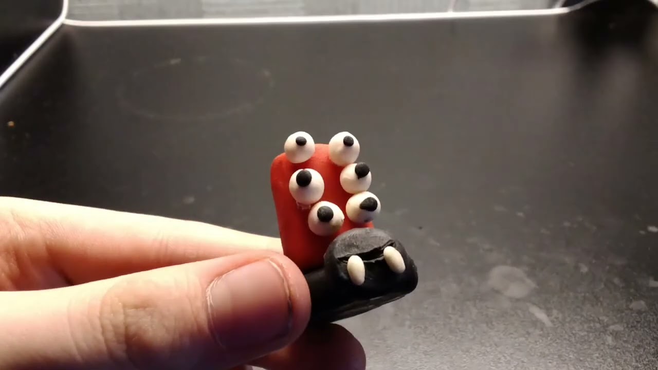 Лепим Паука из залипаки Hey Clay из эпизода Насекомыми из пластилина (видео 1)