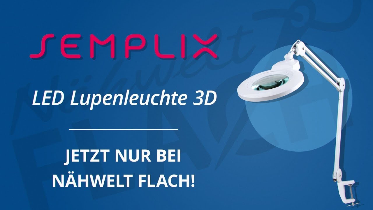 Semplix Lupen LED Tischlampe