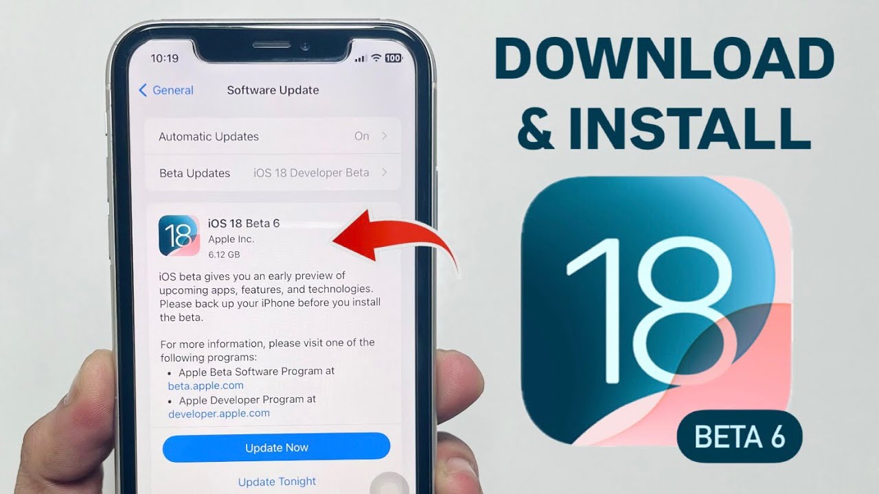 How to Install iOS 18 Beta 6 on any iPhone - YouTube