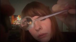 ASMR Doing Your Eyebrows, Up Close (Camera Touching, Mouth Sounds, Spoolie on Camera Microphone) screenshot 4