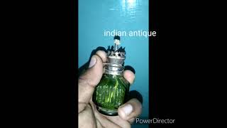Hong Kong Mini Green Glass Oil lamp