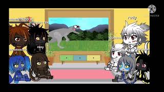 dinos de Jurassic world reaccionan a indominus rex vs rudy