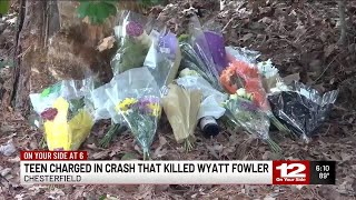 Teen charged in crash that killed Wyatt Fowler Content