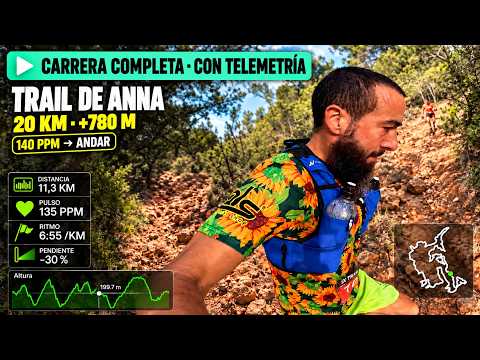 VIDEO CARRERA➡️ A las 140 PULSACIONES me toca ANDAR… ¡TRAIL de ANNA de 20km +780m! 😱❤️