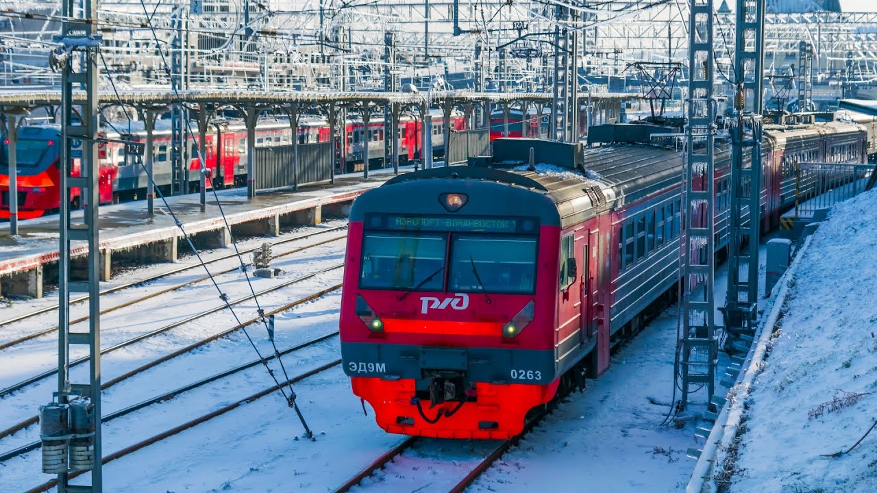 ЖЕЛЕЗНАЯ ДОРОГА. Оттепель после ледяного шторма во Владивостоке