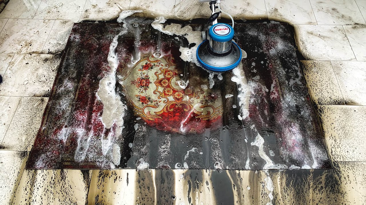 Frozen Solid Rug Dirty Mud ! Cleaning Carpet full of mud Laundry satisfying relaxing with me ASMR