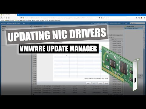 Updating NIC Drivers with VMware Update Manager
