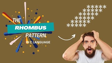 The Rhombus pattern using c language #viral #coding #clanguageforbeginners #ctutorials