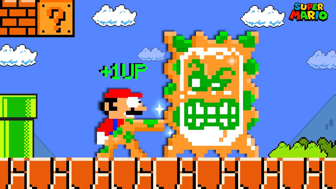 Super Mario Bros. When Mario Can't Touch the Color GREEN It's