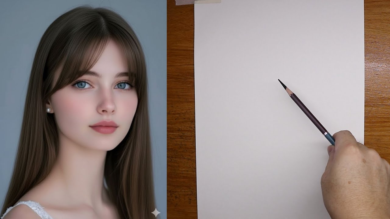 Как нарисовать лицо для начинающих с помощью этой техники | Простой урок рисования портрета