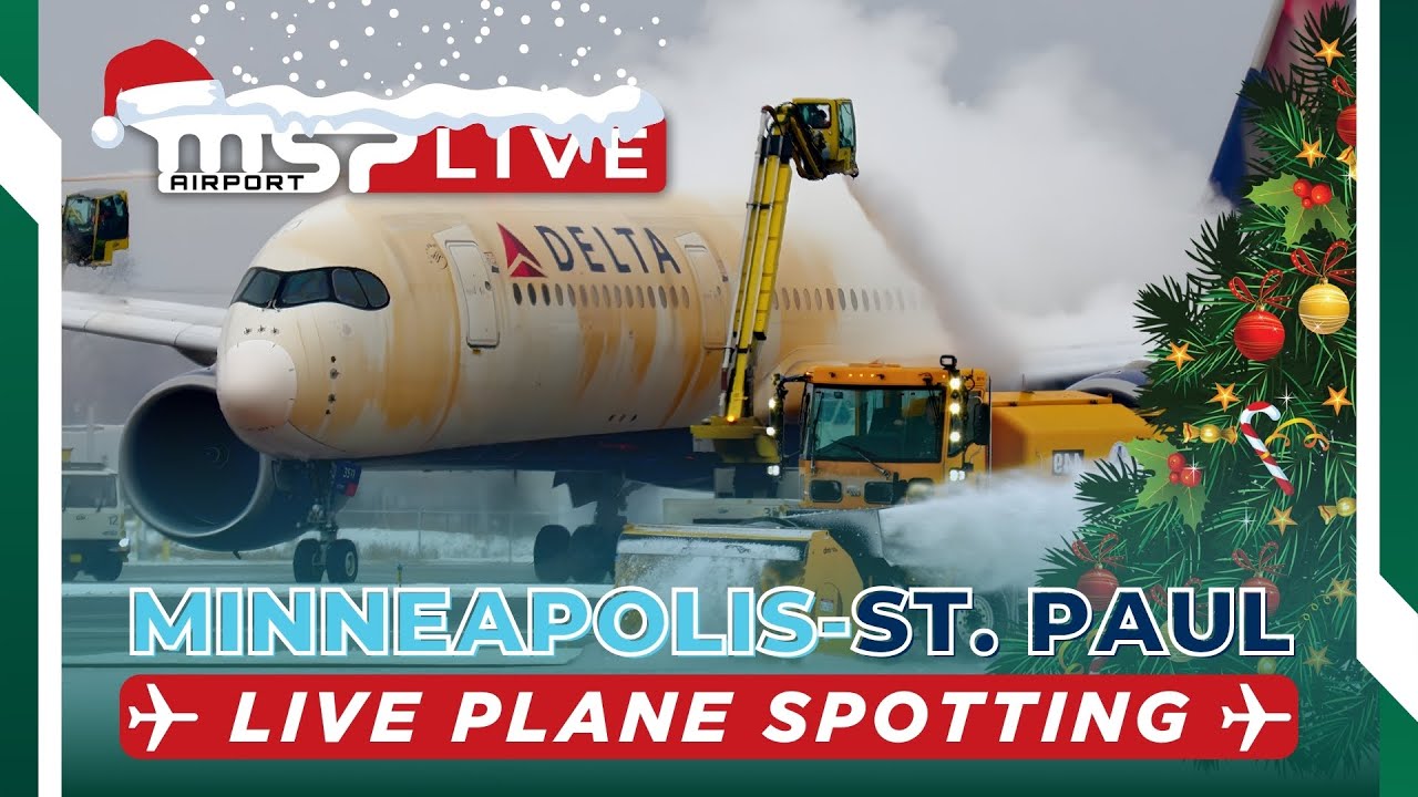 🔴 LIVE WINTER PLANE SPOTTING ACTION AT MSP AIRPORT! 🎄 12/22/25 🔴 LIVE WINTER PLANE SPOTTING ACTION AT MSP AIRPORT! 🎄 12/22/25