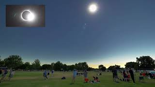 Solar eclipse 2017 in Ontario, Oregon - 4K