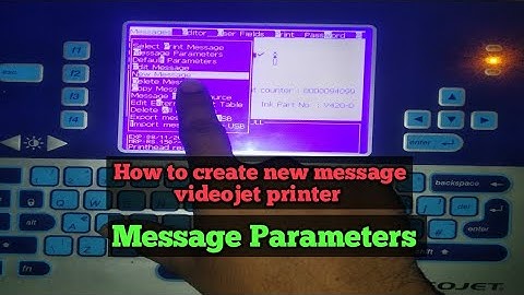 Learn how to create new message in videojet printer | videojet printing machine in hindi | videojet