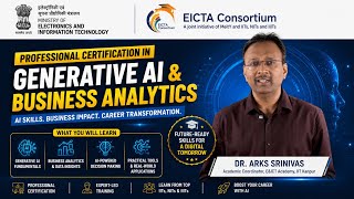 Professional Certification in Generative AI and Business Analytics | E&ICT Academy IIT Kanpur