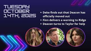 ✨🔥 B&B Weekly Recap | Shocking Twists & Explosive Drama! 😱💔 (Oct 13–17, 2025)