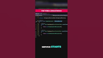 Background Service Start & Stop Async Methods #dotnetcore
