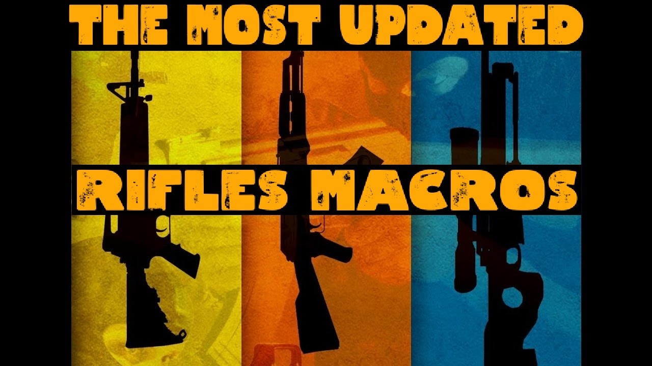 ALL CS:GO RIFLES Weapons mouse macros Logitech - Bloody - Razer - YouTube