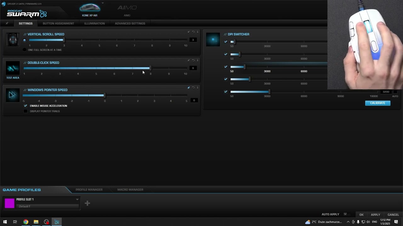 ROCCAT KONE XP AIR - How to Change Double-Click Speed - Full Customization Guide