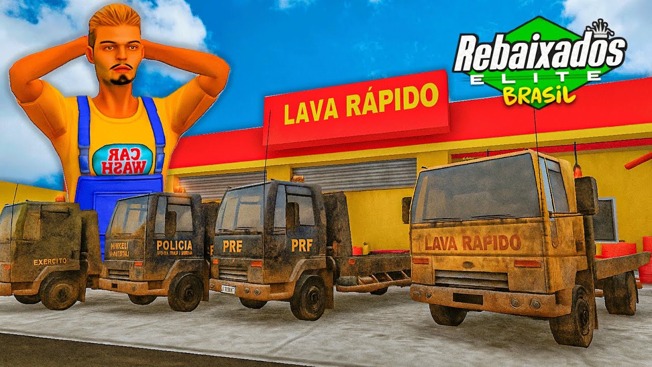 LAVANDO TODOS OS CAMINHÕES GUINCHO DE TRABALHO do REBAIXADOS ELITE BRASIL