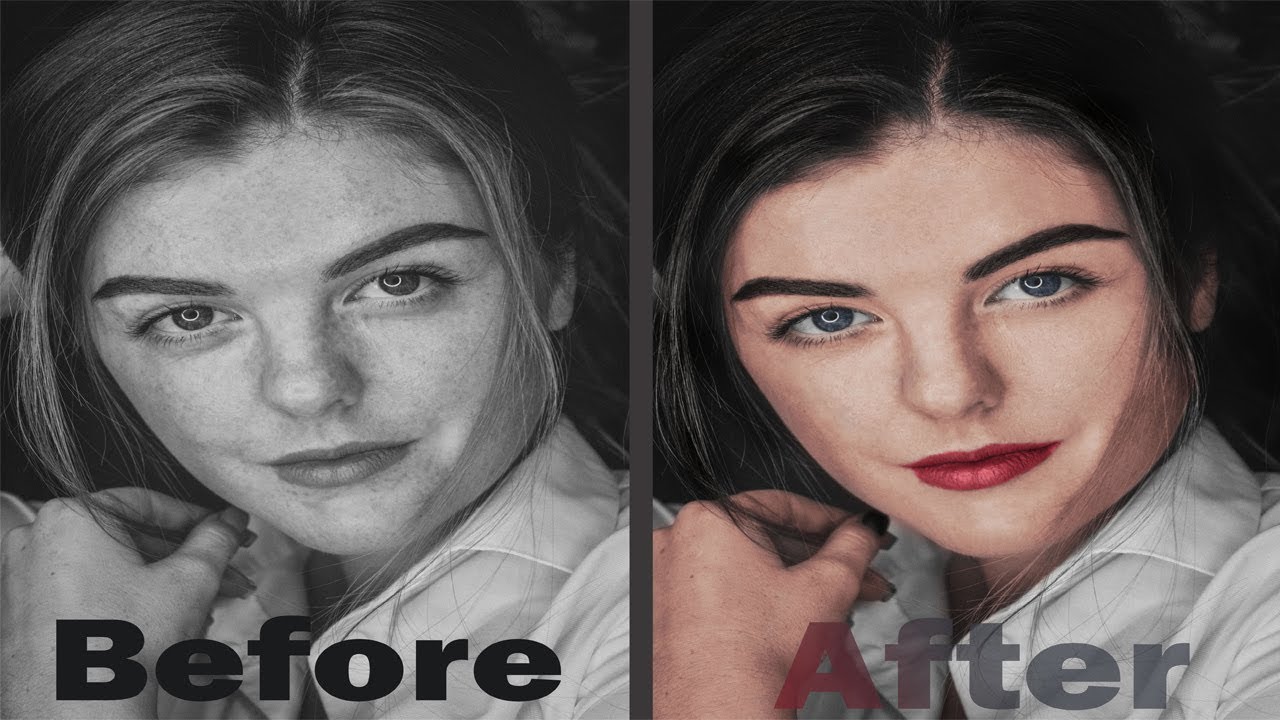 colorize any Black and White photo with this technique YouTube