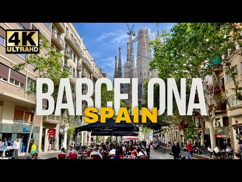Exploring Barcelona Spain 🇪🇸 A Walking Tour Through the City Center [4K] thumbnail