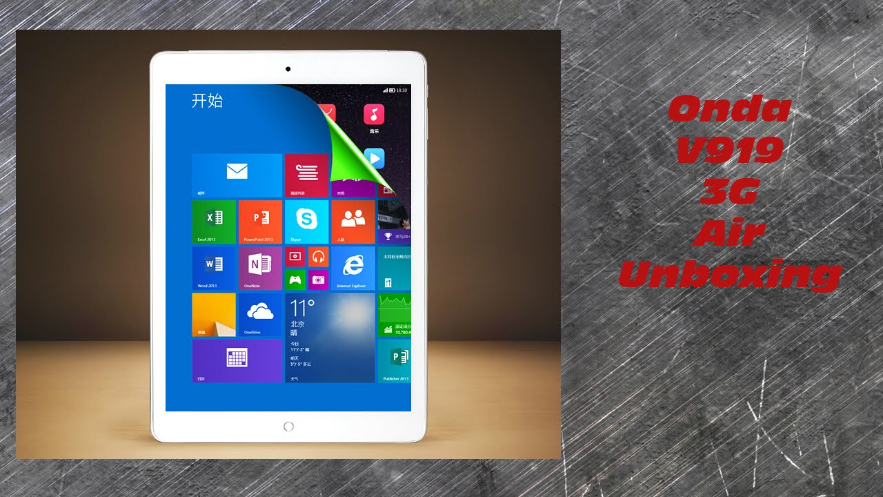 Onda V919 3G Air (Dual OS) Unboxing (распаковка)