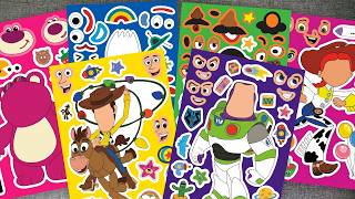 [🐰paper diy🐰] Toy Story 5 Friends Sticker Book ⭐ Woody Buzz Lightyear Lotso Jessie | DIY ASMR Paper screenshot 4