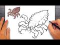 How to draw Louse - Easy Drawing for Kids & Beginners