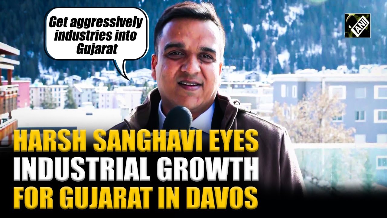 “I am here with clear vision, mission…” Harsh Sanghavi eyes industrial growth for Gujarat in Davos