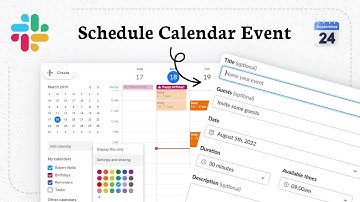 How to create event with Google Calendar in Slack