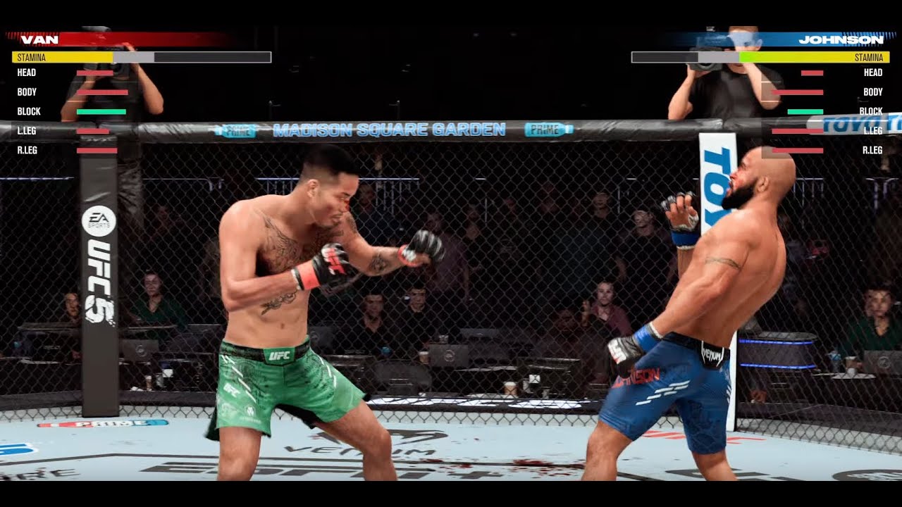 UFC 5: Joshua Van vs Demetrious Johnson (Striking Only, Legendary Difficulty) Brutal Knock Out