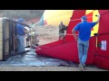 Hot Air Balloon Setup and Takeoff