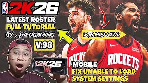 🔥FREE LATEST🔥NEW NBA 2K26 V.98 UPDATED ALL ROSTER [BY LHEO GAMING] ANDROID FULL TUTORIAL #3