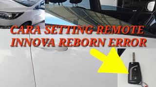 How to set the Innova remote - Easy way if the Innova remote is in error