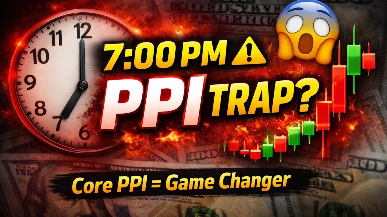 7:00 PM PPI News ⚠️ Ek Candle Aur Account Trap | Core PPI Explained in binary Trader's 