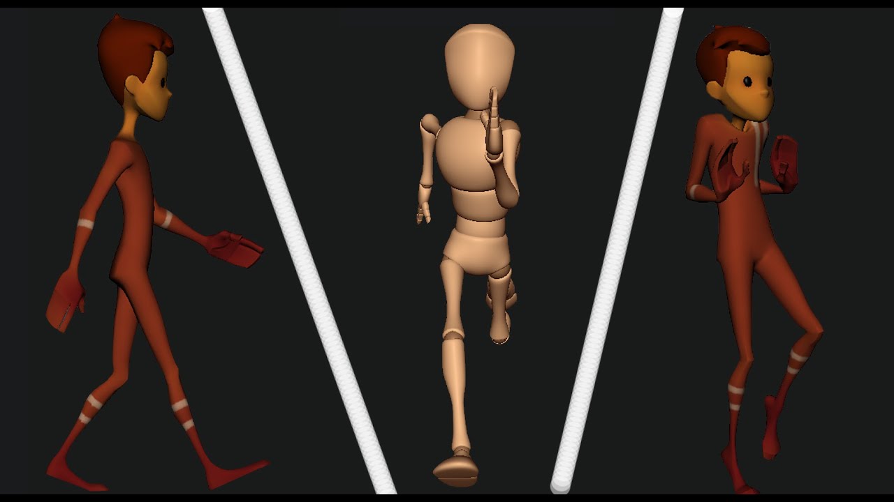 Animation Showreel | Walk Cycle | Run Cycle | Sneak Walk - YouTube