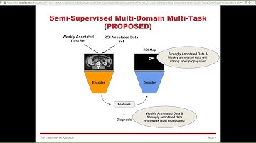 Semi-supervised Multi-domain Multi-task Training  - Presentation ISBI 2020