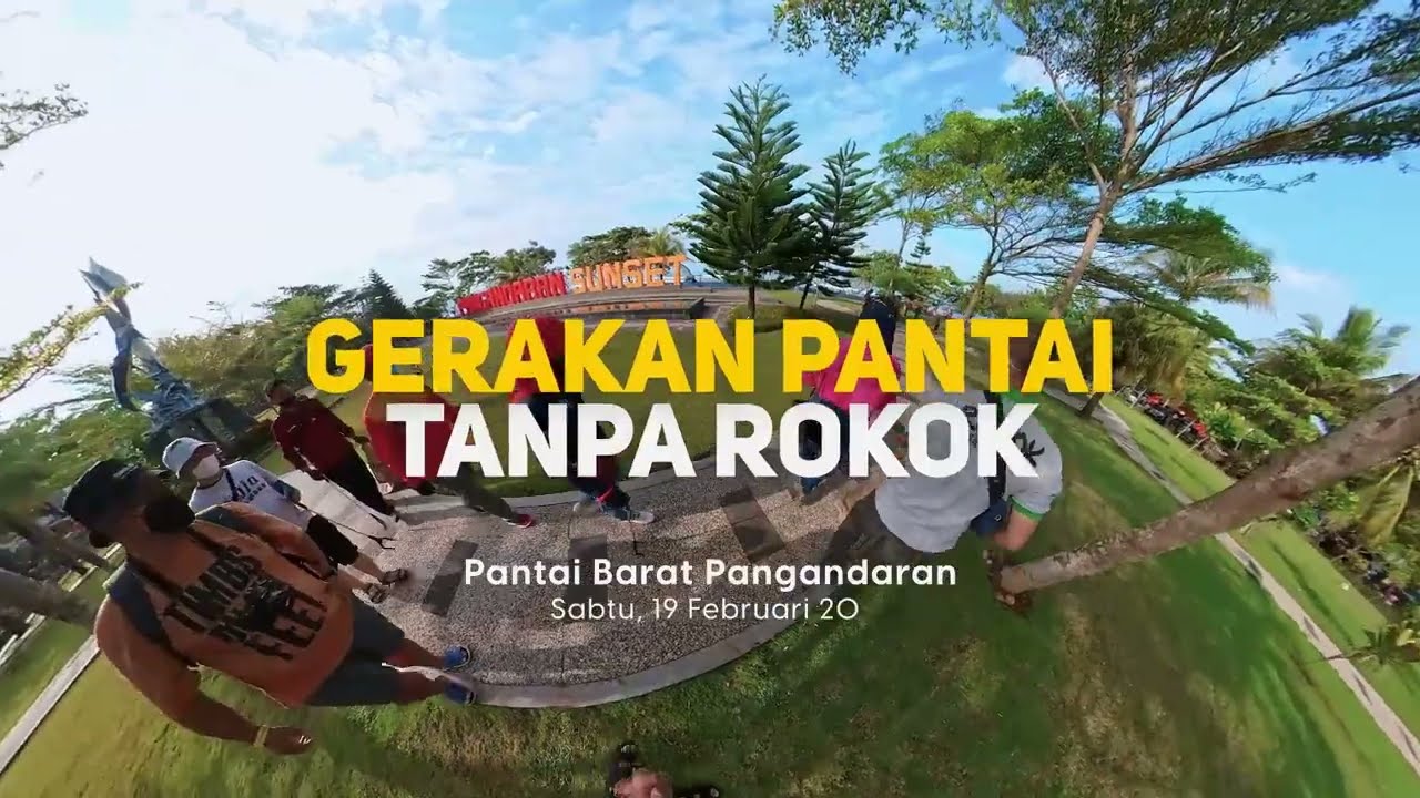 Aksi #PantaiTanpaRokok - Pantai Barat Pangandaran