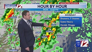 WPRI 12 Weather Now 8/2/26: Humid, Warm Today; Showers, T-Storms Monday