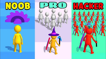 Noob VS Pro VS Hacker / Join clash 3D