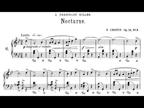 Chopin Nocturne Op 15 No 3 In G Minor Moravec 