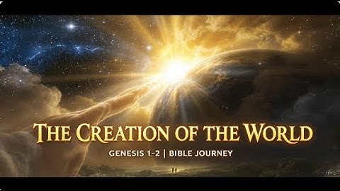 The Creation of the World | Genesis 1–2 Explained | Bible Journey Animated Story #bible #bibleverses