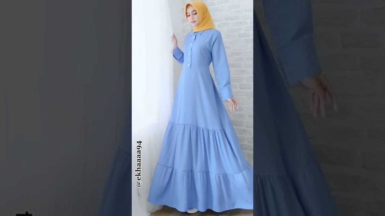 Warna Jilbab Yang Cocok Untuk Gamis Warna Biru Denim