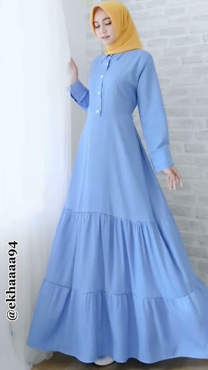 Warna Jilbab Yang Cocok Untuk Gamis Warna Biru Denim