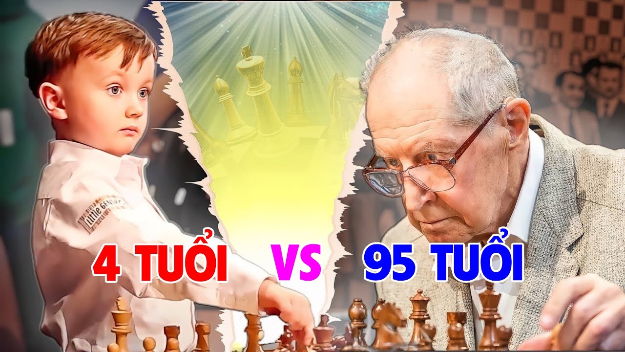 Ván cờ chưa từng có trong lịch sử: Cậu bé 4 tuổi đánh... - youtube
