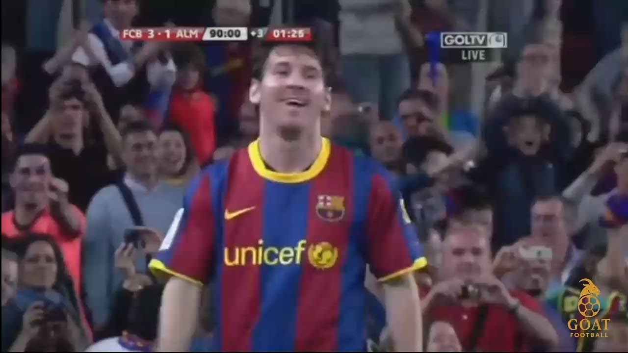 Gol Ke 195 dan 196 Lionel Messi Vs UD Almeria 4/9/2011 