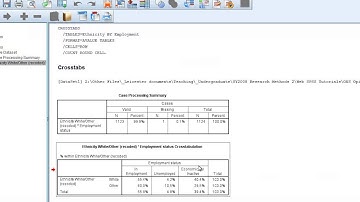 SPSS Tutorial 7 - Using Percentages in Cross-tabulations
