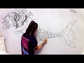 Mermaids Are Real Mural | Time Lapse